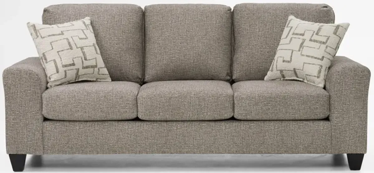 Canyon Sofa and Swivel Chair Set - Taupe