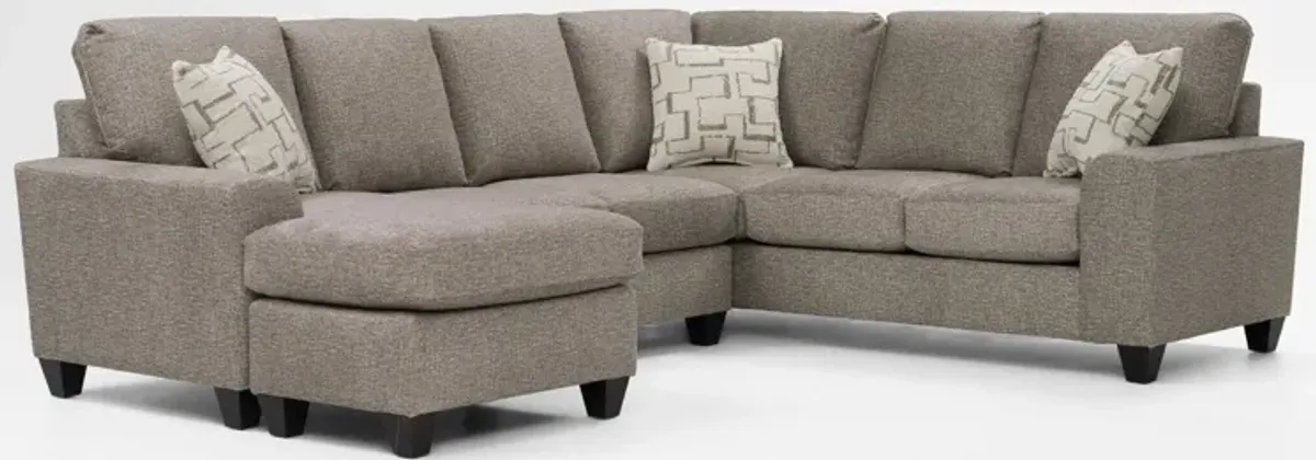 Canyon 2-Piece Sectional with Left-Facing Sofa and Reversible Chaise - Taupe