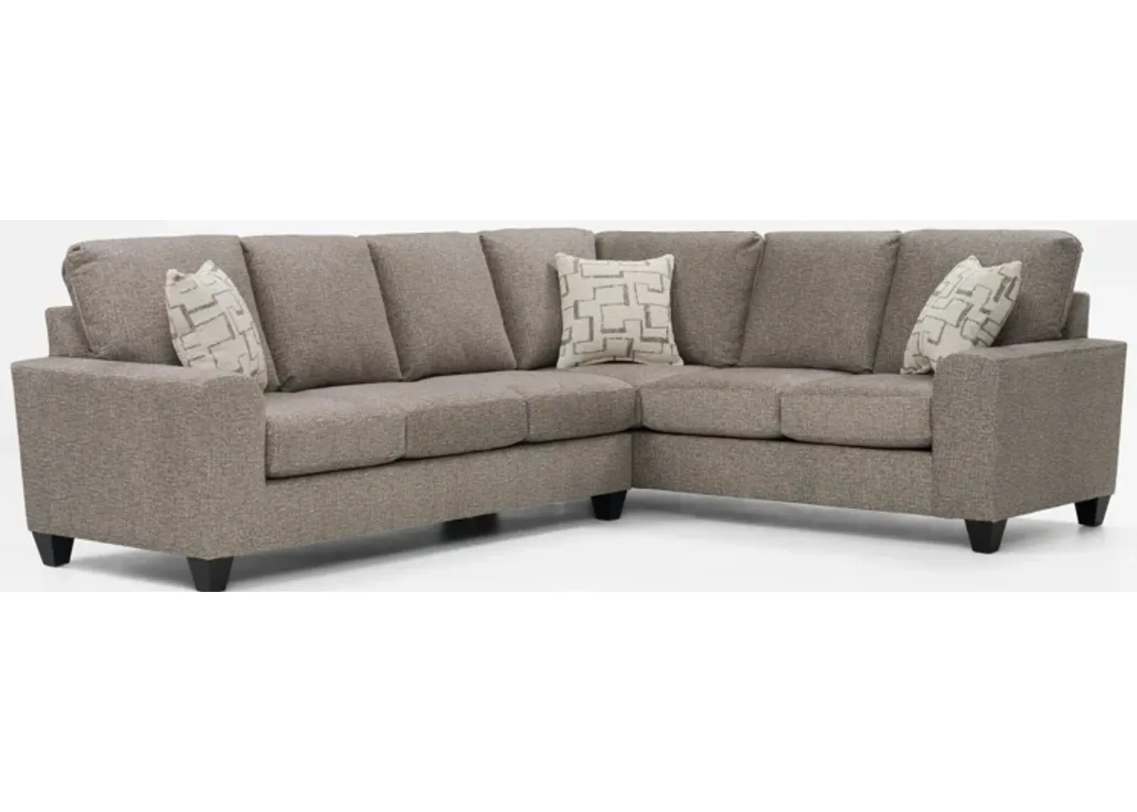 Canyon 2-Piece Sectional with Left-Facing Sofa - Taupe