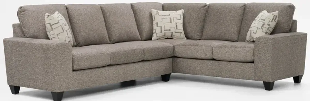 Canyon 2-Piece Sectional with Left-Facing Sofa - Taupe