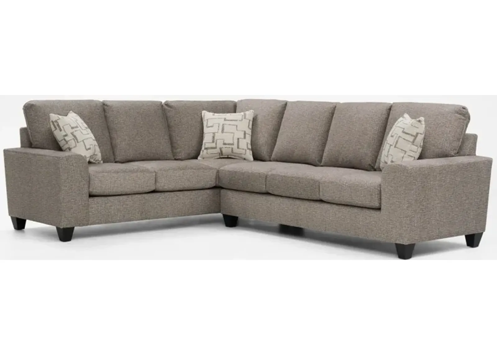 Canyon 2-Piece Sectional with Right-Facing Sofa - Taupe