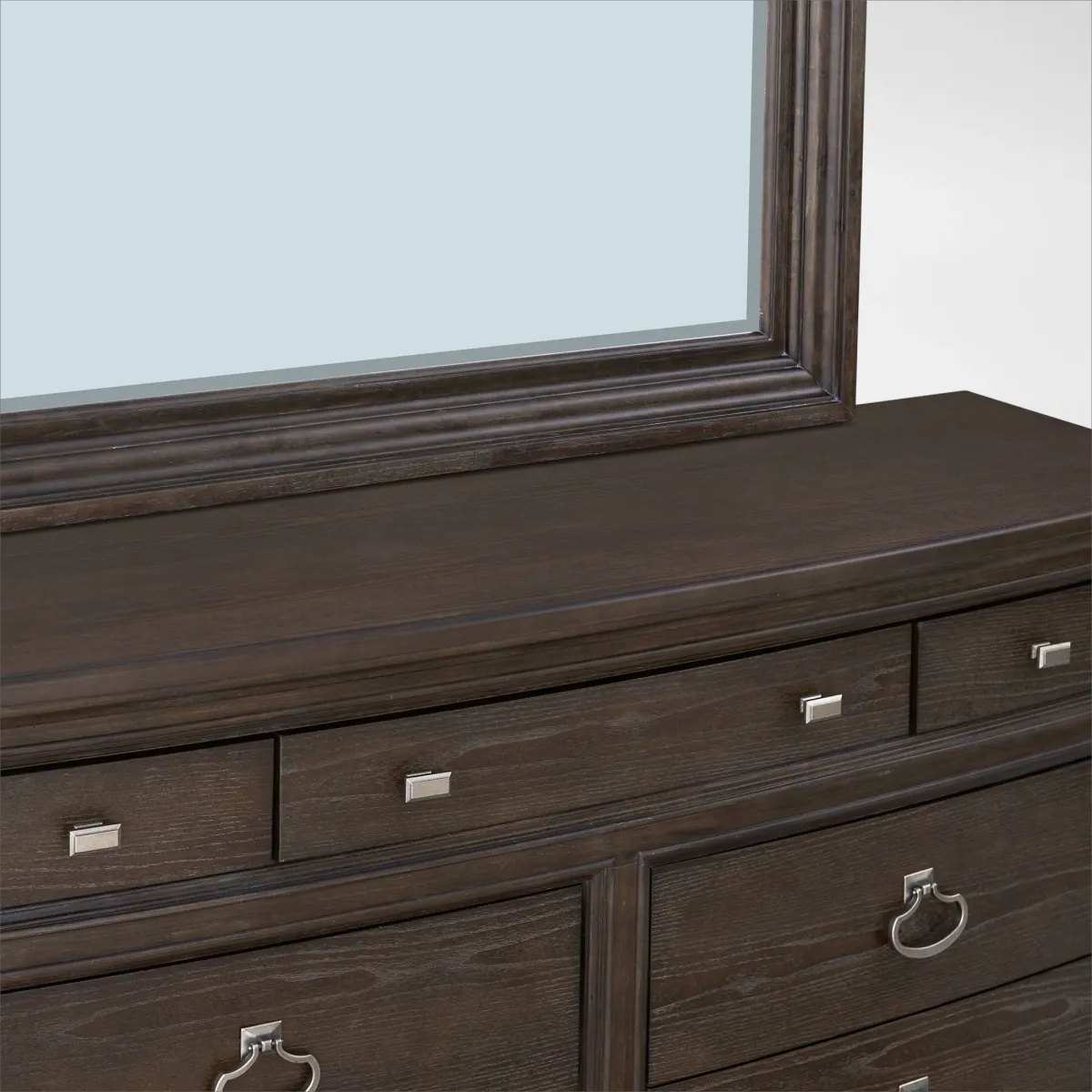 Grace 6-Piece Storage Bedroom Set with Dresser, Mirror & Nightstand with USB Charging