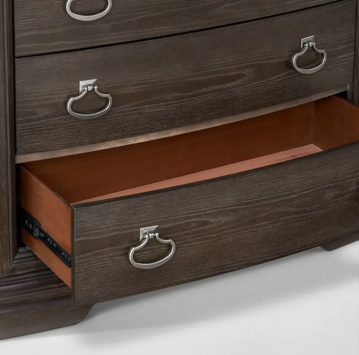 Grace 6-Piece Storage Bedroom Set with Dresser, Mirror & Nightstand with USB Charging