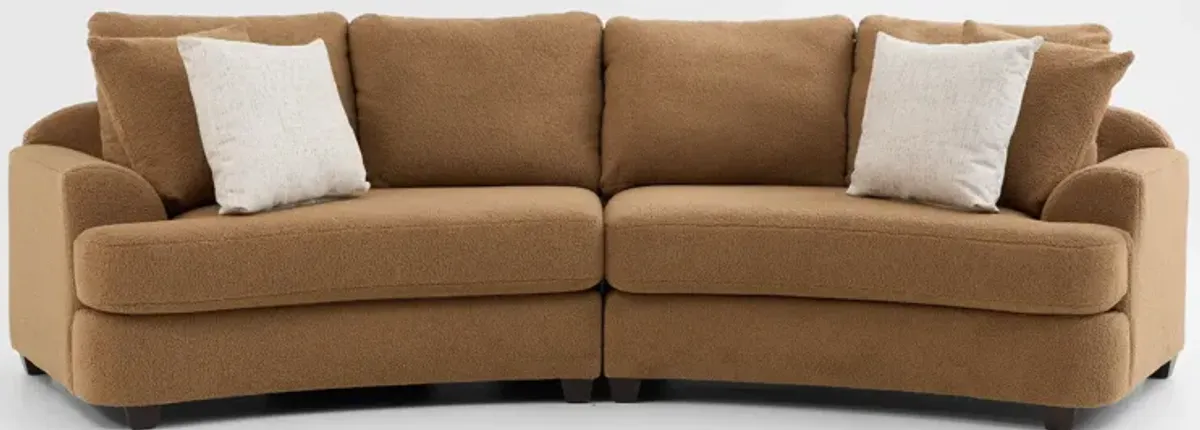 Skylar 2-Piece Sofa - Texel Caramel