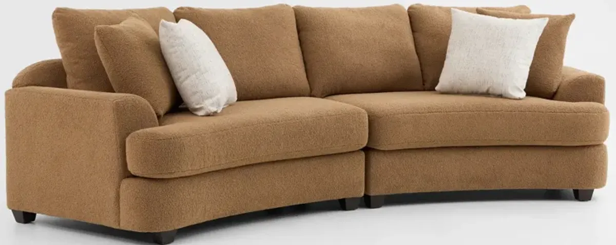 Skylar 2-Piece Sofa - Texel Caramel