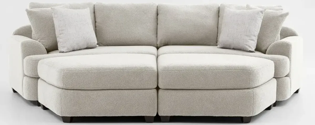 Skylar 4-Piece Pit Sectional - Texel Gray