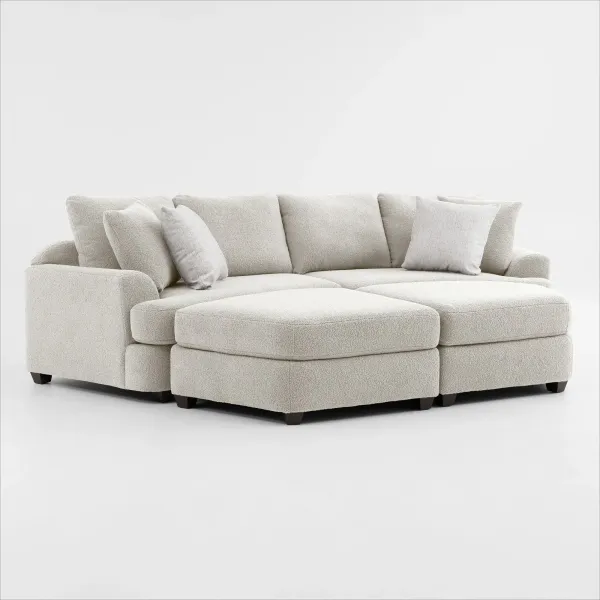 Skylar 4-Piece Pit Sectional - Texel Gray