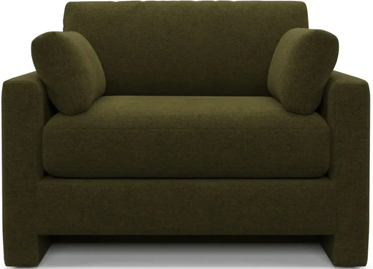 Forbes Foam Comfort Chair and a Half - Midcentury Peat