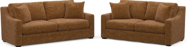Dobson Foam Comfort 2 Pc. Living Room - Sundar Spice