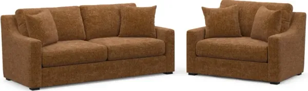 Dobson Foam Comfort 2 Pc. Living Room - Sundar Spice