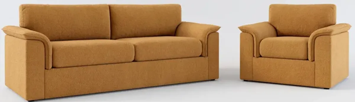 Morse Foam Comfort 2 Pc. Living Room - Nora Camel
