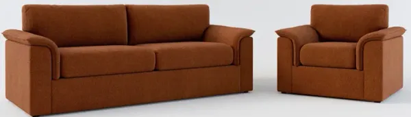 Morse Foam Comfort 2 Pc. Living Room - Nora Chocolate