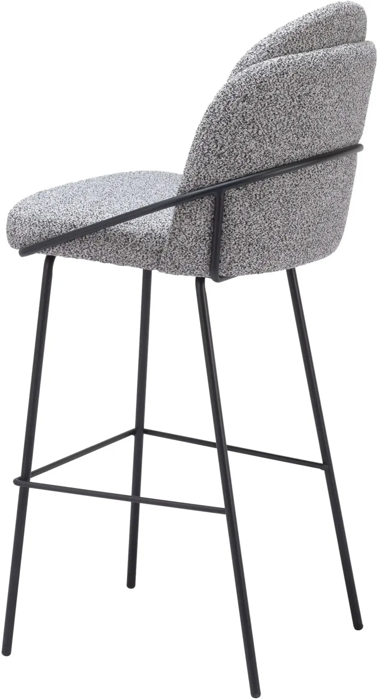 Lester Set of 2 Bar Stools - Black/White