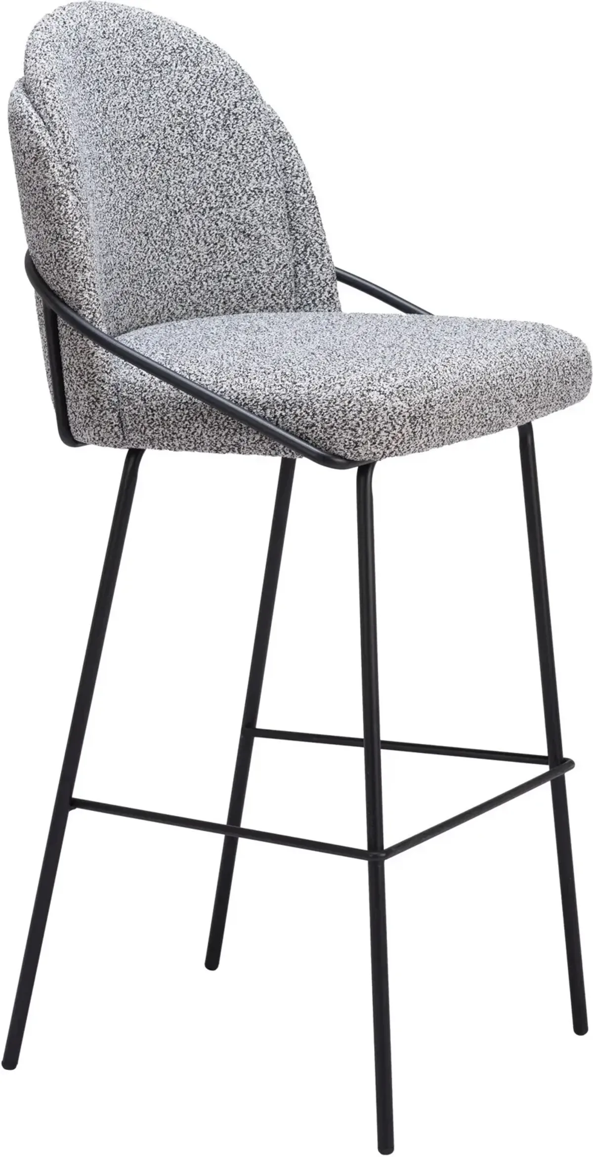 Lester Set of 2 Bar Stools - Black/White