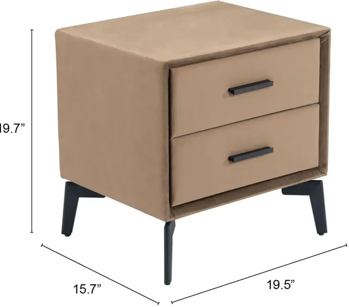 Benoit 2-Drawer Nightstand