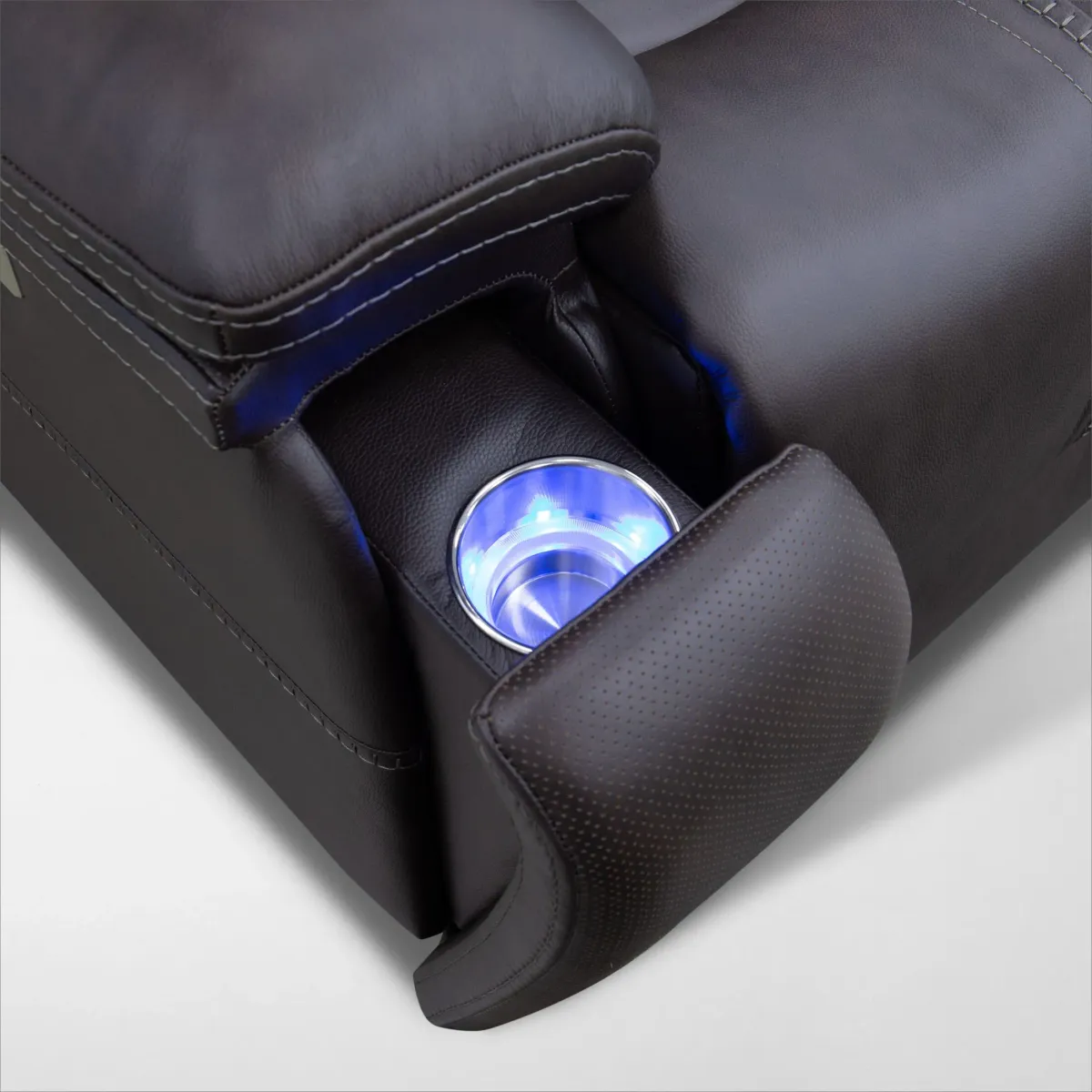 Infinity Triple-Power Reclining Loveseat with Immersive Sound - Brown