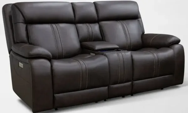Infinity Triple-Power Reclining Loveseat with Immersive Sound - Brown