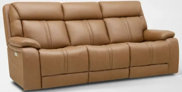 Infinity Triple-Power Reclining Sofa with Immersive Sound - Camel