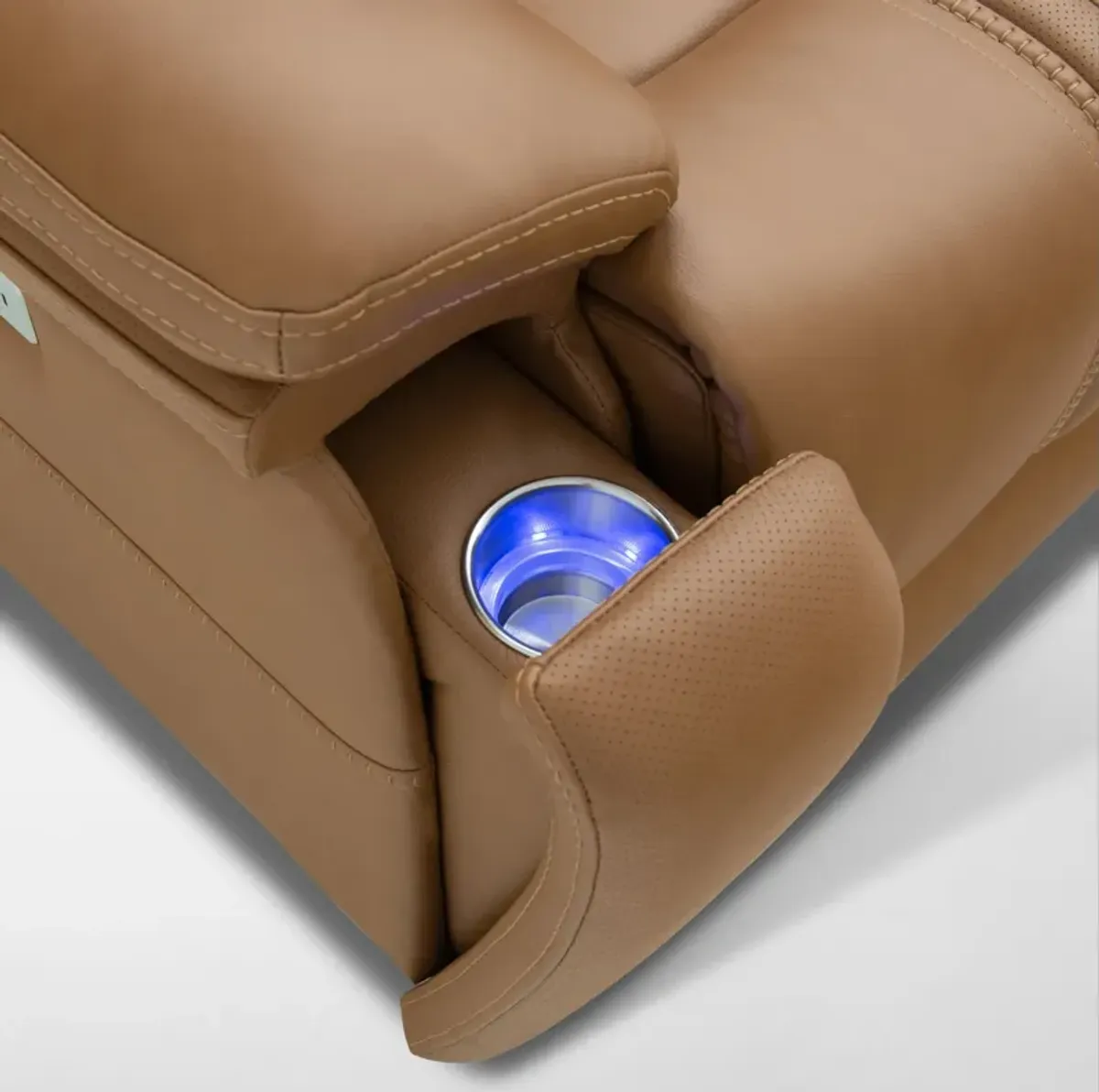 Infinity Triple-Power Reclining Loveseat with Immersive Sound - Camel