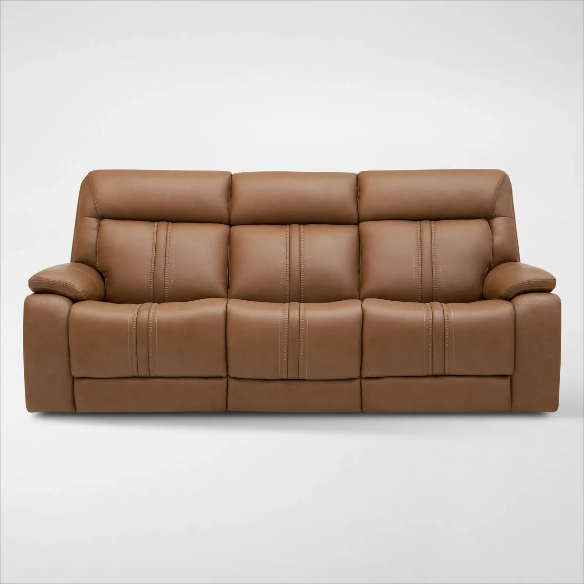 Infinity Triple-Power Reclining Sofa and Loveseat with Immersive Sound - Camel