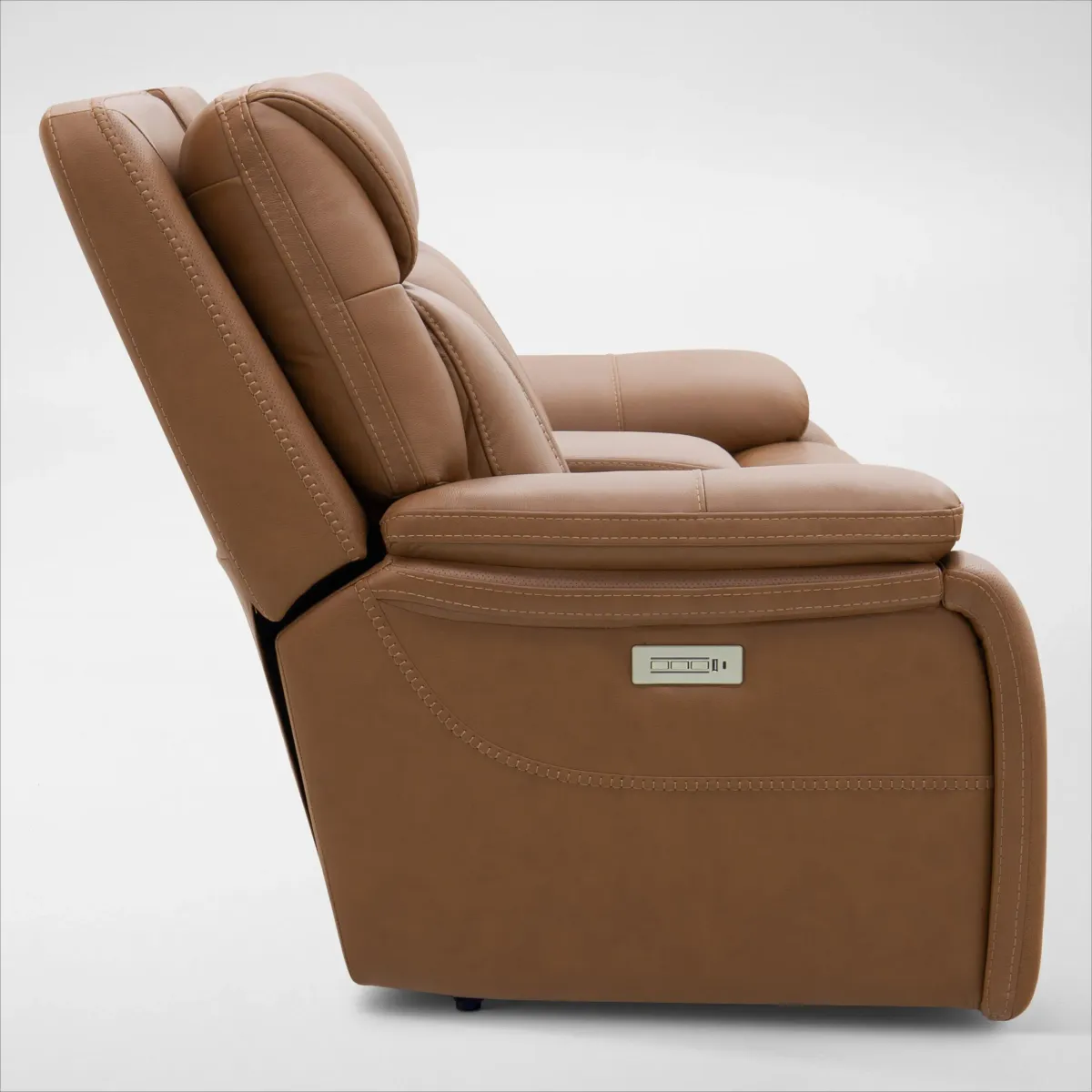 Infinity Triple-Power Reclining Sofa and Loveseat with Immersive Sound - Camel