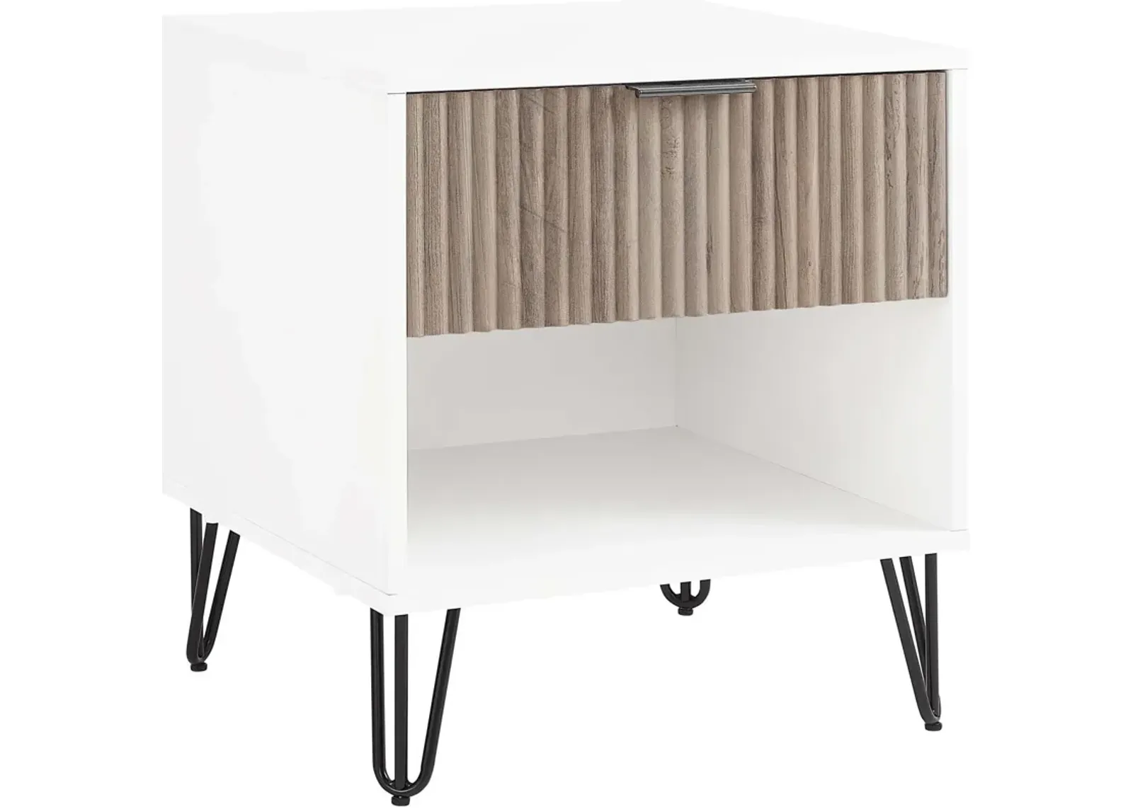 Sheridan Nightstand - White/Gray