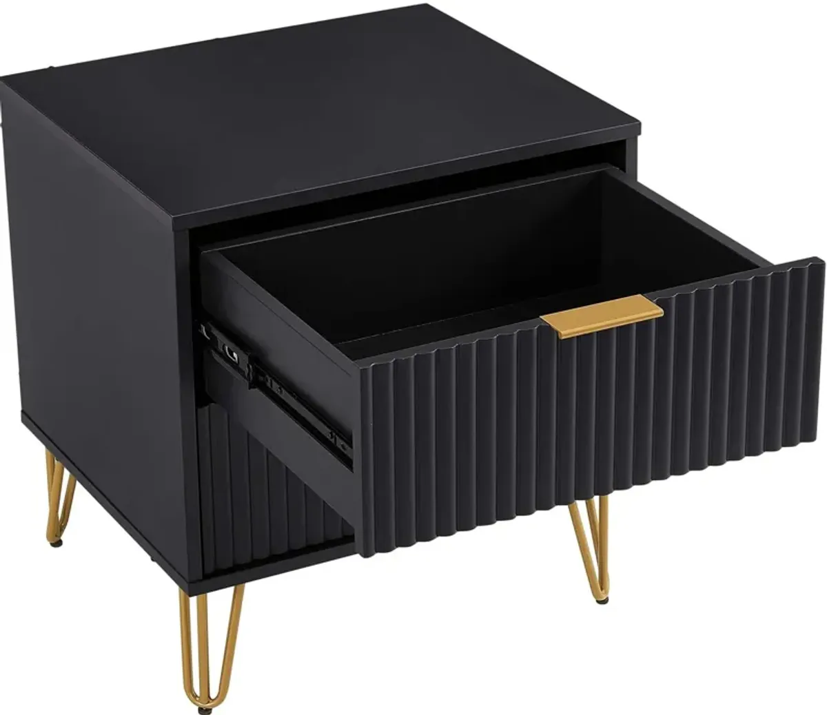 Sheridan 2-Drawer Nightstand - Black