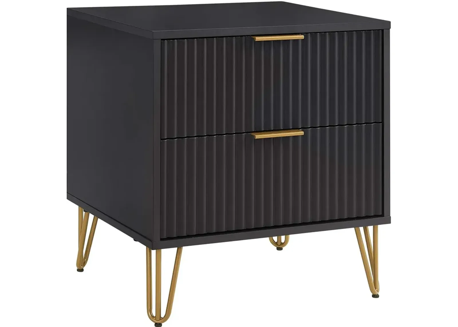 Sheridan 2-Drawer Nightstand - Black