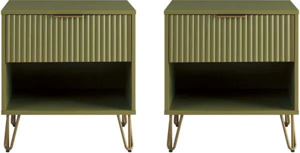 Sheridan Nightstand  Set - Green