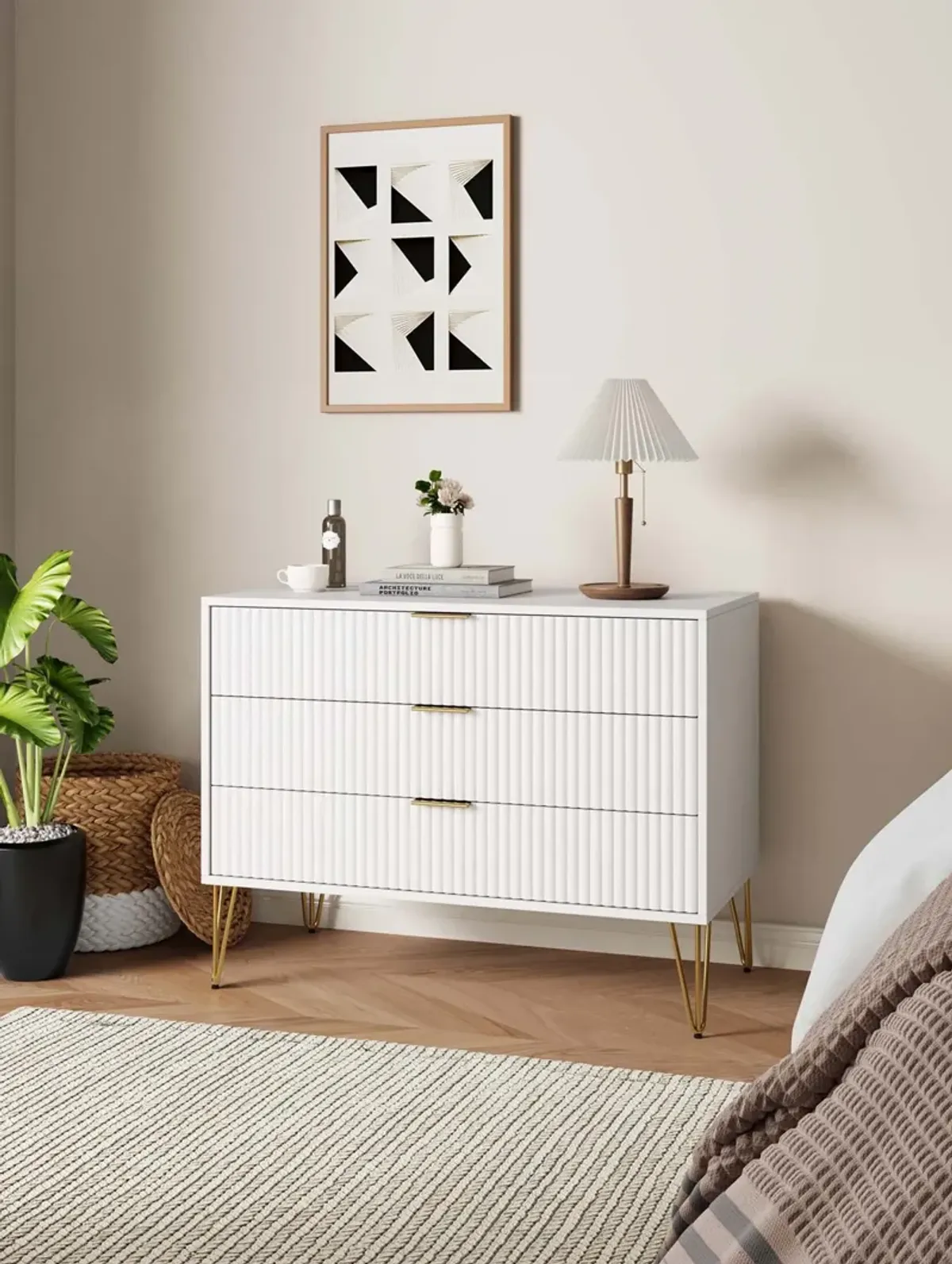 Sheridan 3-Drawer Dresser - White