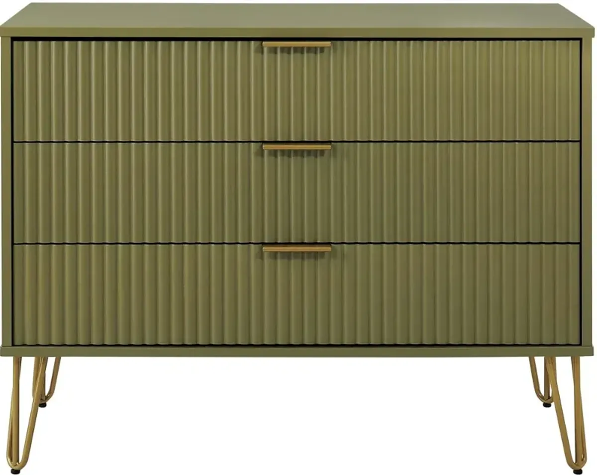 Sheridan 3-Drawer Dresser - Green