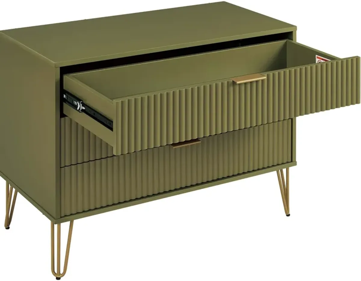 Sheridan 3-Drawer Dresser - Green