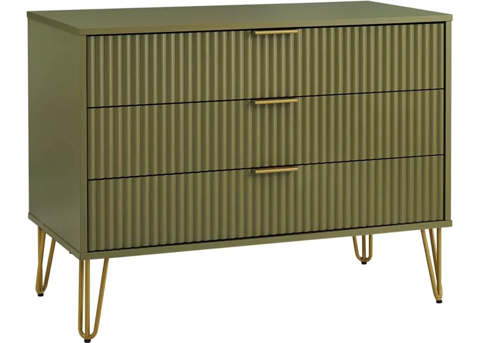 Sheridan 3-Drawer Dresser - Green