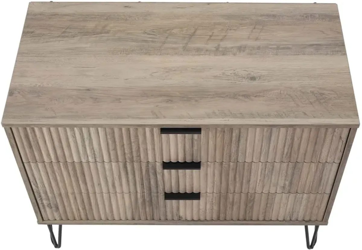 Sheridan 3-Drawer Dresser - Gray