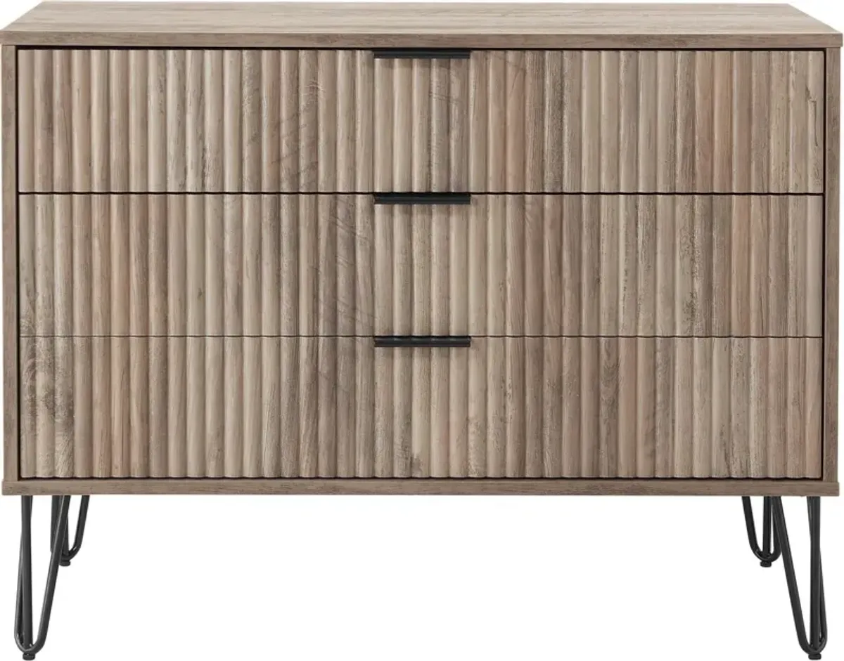 Sheridan 3-Drawer Dresser - Gray