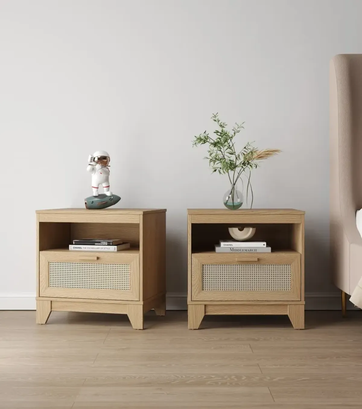 Kylian Nightstand Set - Natural