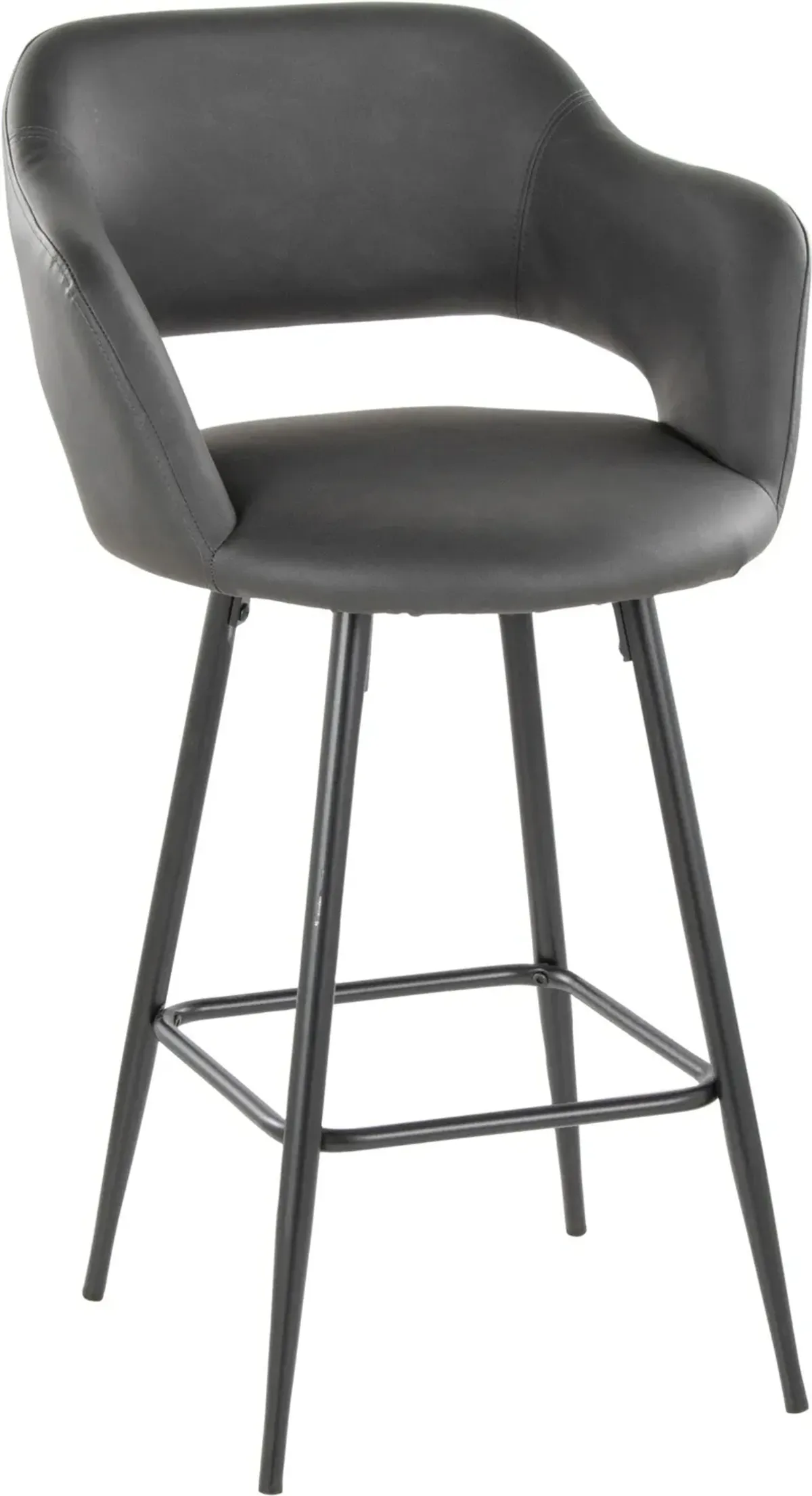 Daina Set of 2 Counter-Height Stools - Gray/Black