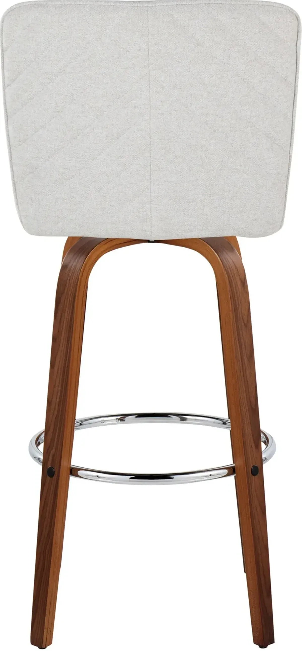 Robby Set of 2 Swivel Bar Stools - White