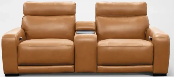 Summit Triple-Power 3-Piece Reclining Sofa with Immersive Sound and Console - Ice