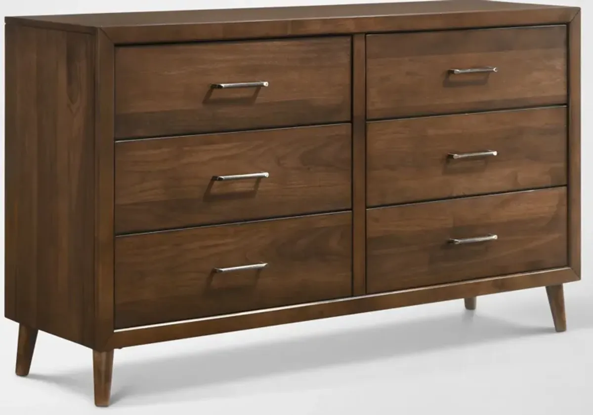 Midtown 5-Piece Panel Bedroom Set with Dresser and Mirror - Queen