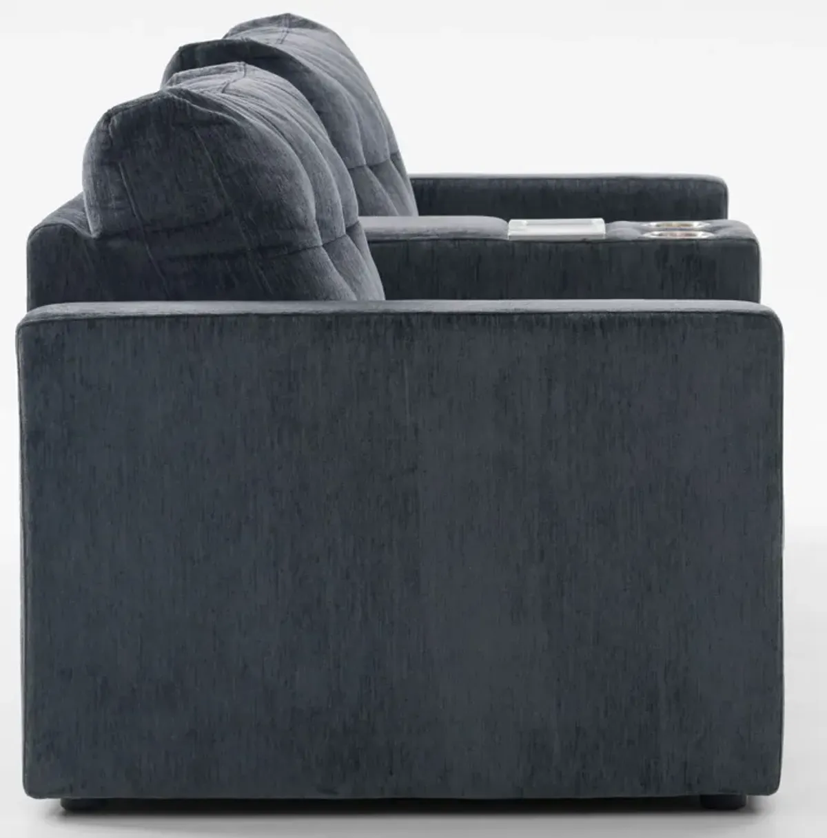 Martino 3-Piece Sofa with Bluetooth Console - Midnight