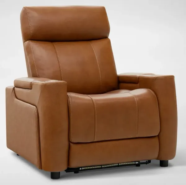 Omni Triple Power Recliner with Immersive Sound - Brown