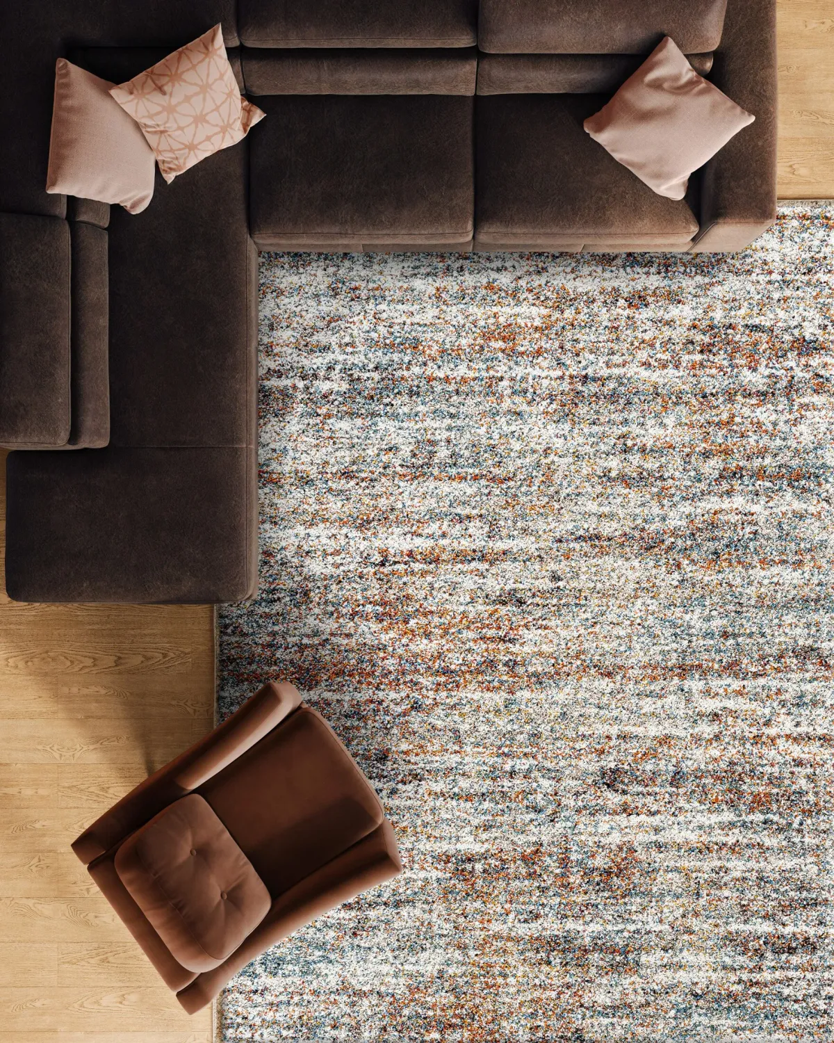 Beck Shag Area Rug - 8' x 10'   Multicolor