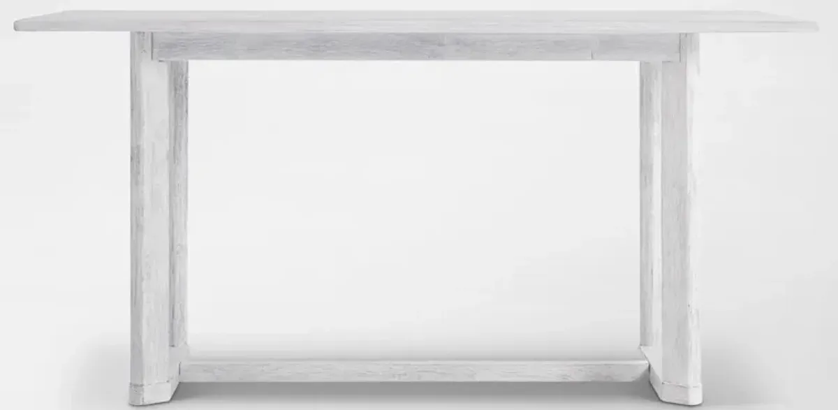 Boca Solid Wood Counter-Height Dining Table - White