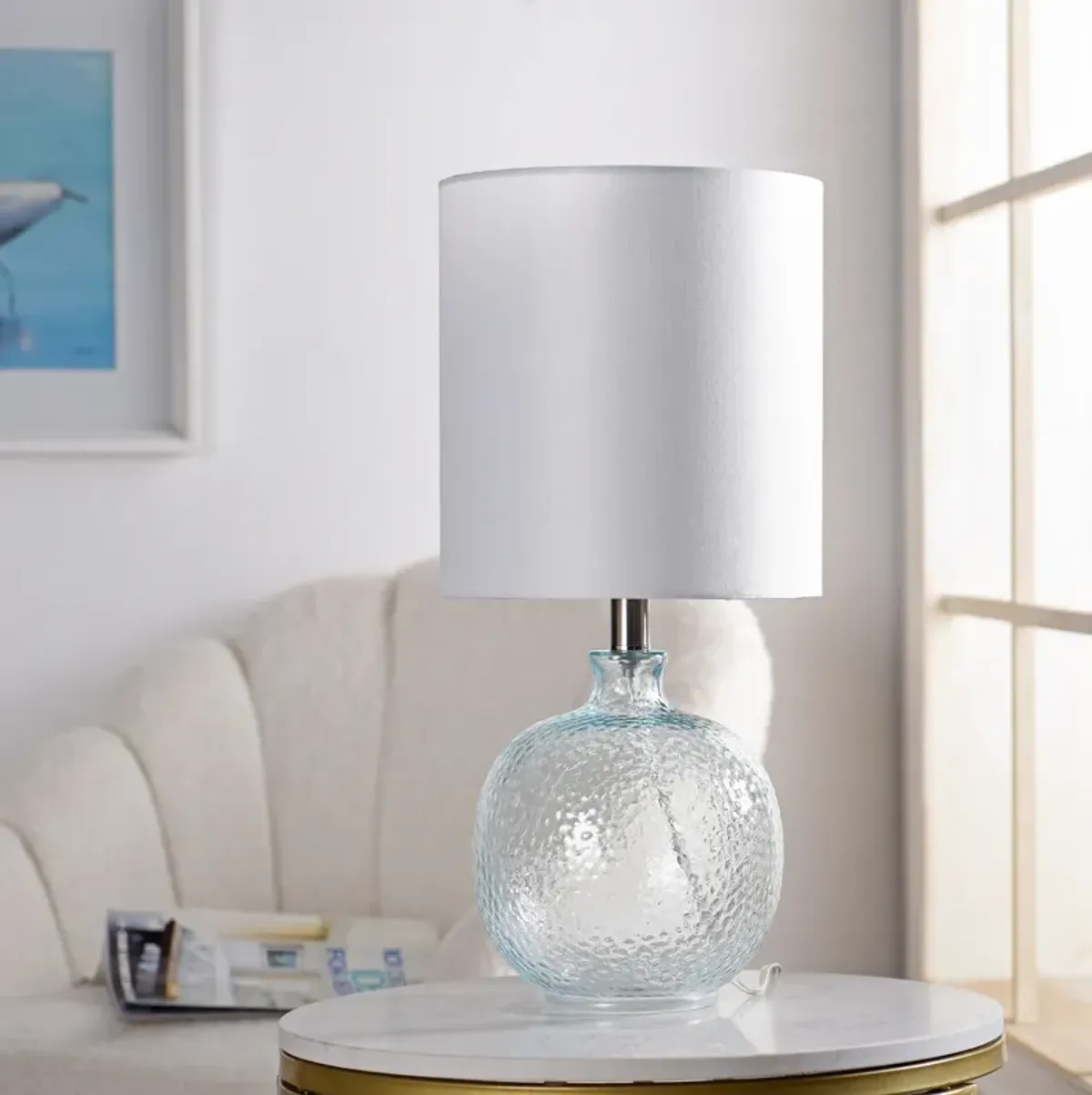 Aberash Table Lamp - Light Aqua