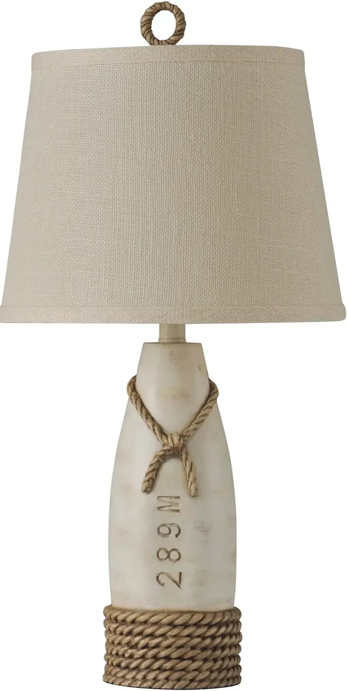 Orli Table Lamp - Distressed Off-White