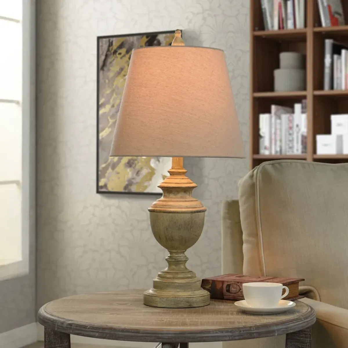 Bhaskara Table Lamp - Weathered Gray