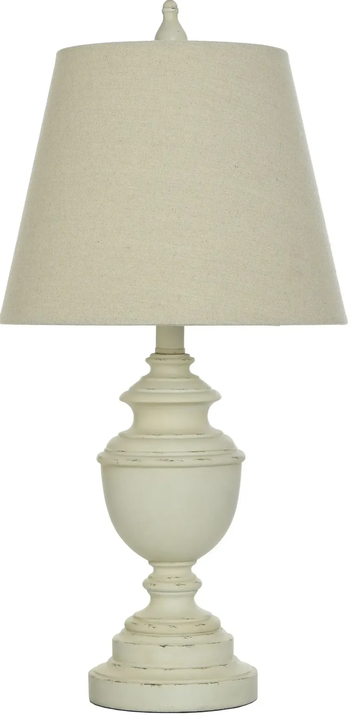 Bhaskara Table Lamp - Distressed Cream