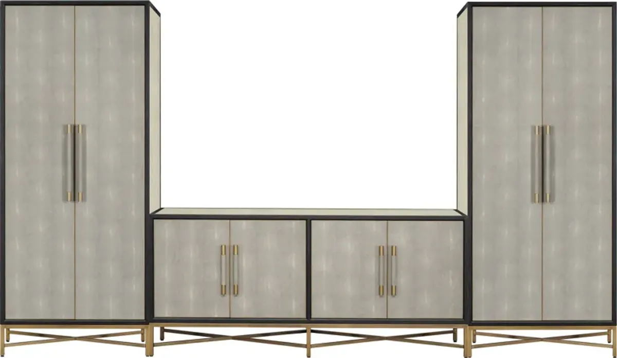 Madison 3-Piece Wall Credenza