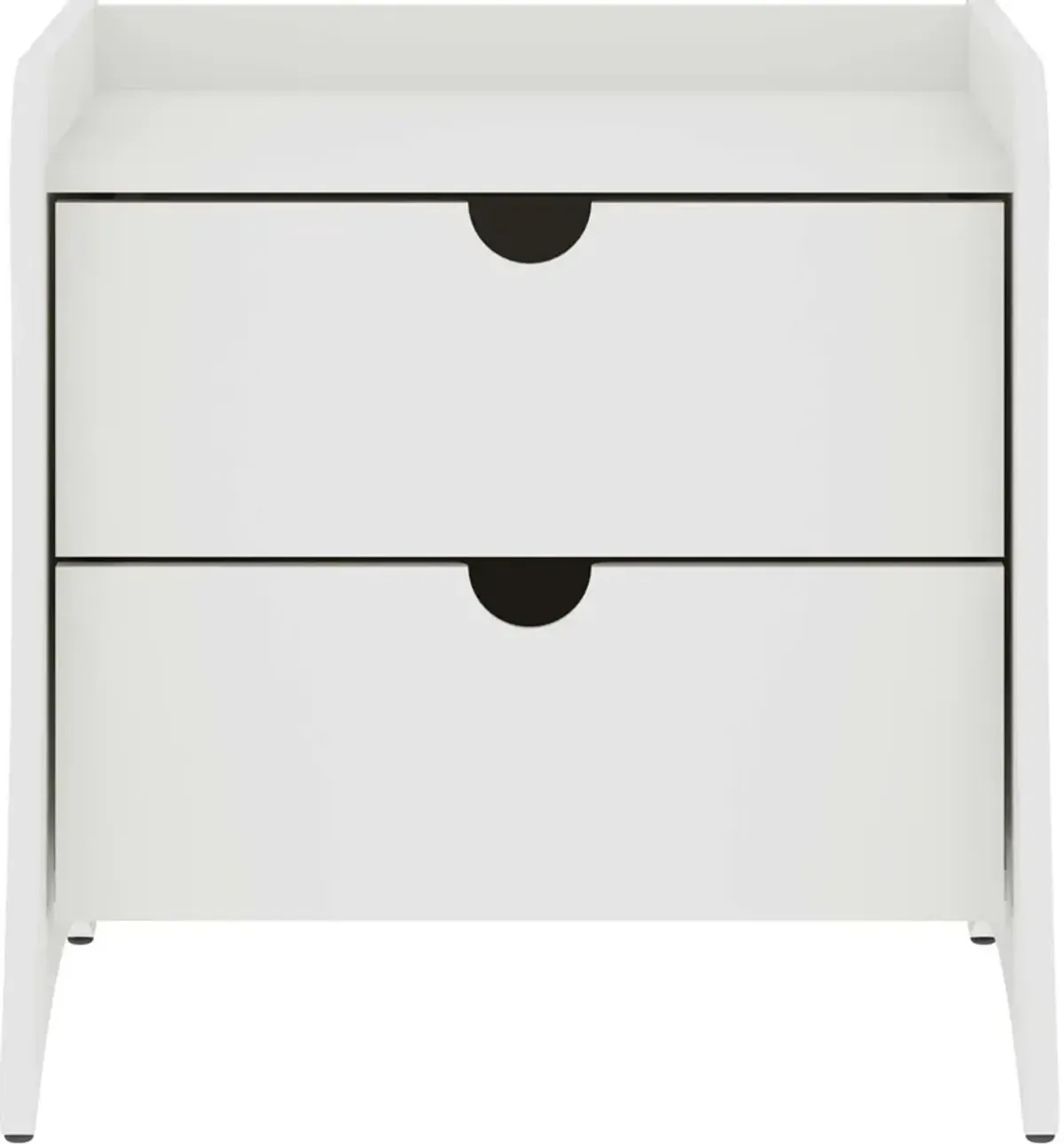 Mulberry 2-Drawer Nightstand - White